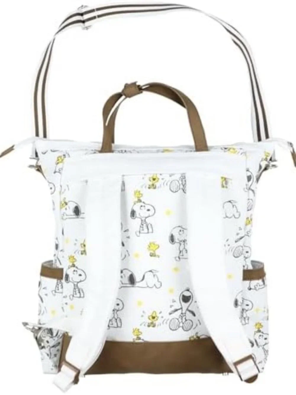 Snoopy & Woodstock Convertible Totepack Backpack with Handles & Strap, 16